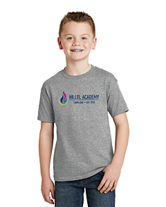 Hanes® - Youth EcoSmart® 50/50 Cotton/Poly T-Shirt- DTG-Light Steel