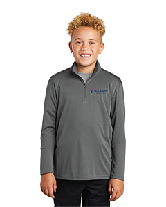 Sport-Tek ®Youth PosiCharge ®Competitor ™1/4-Zip Pullover - Embroidery -Gray Concrete
