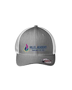 Port Authority® Flexfit® Mesh Back Cap - Embroidery -Heather Gray/White