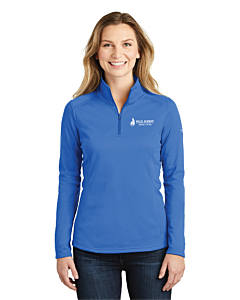 The North Face® Ladies Tech 1/4-Zip Fleece - Embroidery -Monster Blue