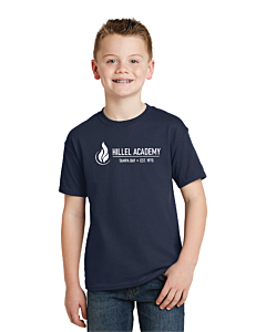 Hanes® - Youth EcoSmart® 50/50 Cotton/Poly T-Shirt- DTG-Navy