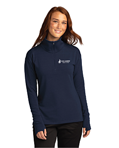 Sport-Tek ® Ladies Sport-Wick ® Flex Fleece 1/4-Zip - Embroidery -True Navy