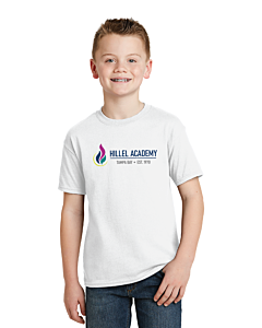 Hanes® - Youth EcoSmart® 50/50 Cotton/Poly T-Shirt- DTG-White