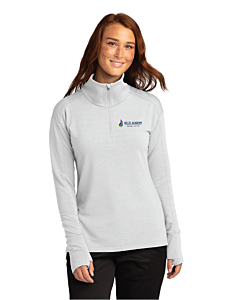 Sport-Tek ® Ladies Sport-Wick ® Flex Fleece 1/4-Zip - Embroidery -White